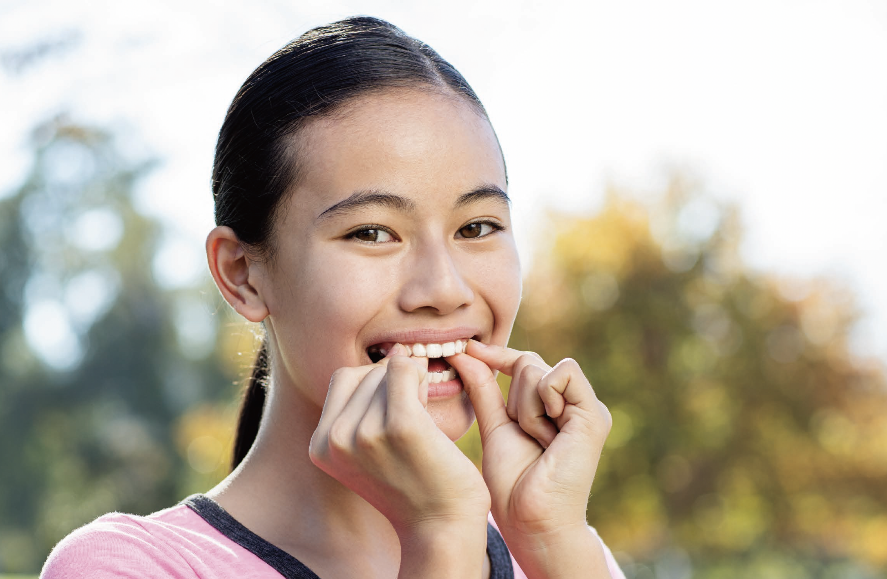 マウスピース着脱